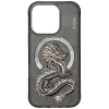 Nimmy Dragon Funda MagSafe para iPhone 16 Pro Max Gris