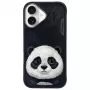 Nimmy Big Eyed Pet 2.0 Panda Funda para Apple iPhone 16 6.1 Negra