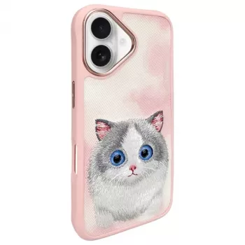 Nimmy Big Eyed Pet 2.0 Cat Funda trasera para Apple iPhone 16 6,1