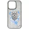 Nimmy Pantera Funda MagSafe para iPhone 16 Pro Gris claro