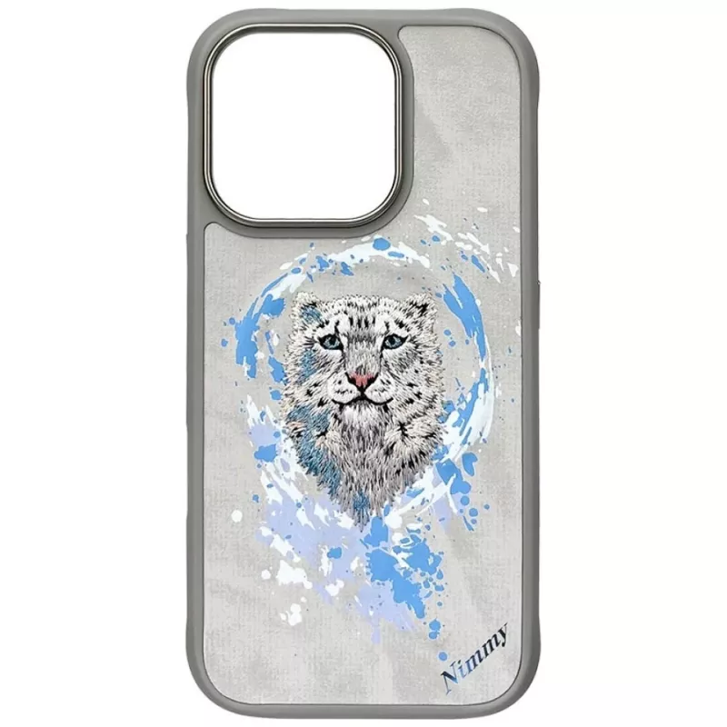 Nimmy Pantera Funda MagSafe para iPhone 16 Pro Gris claro