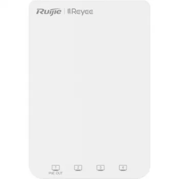Ruijie Reyee RG-RAP1200(P) Punto de Acceso Dual-Band Wi-Fi 5, 5x Gigabit Ethernet, PoE In/Out, AC1200, Indoor, Montaje en Pared/Techo, Gestionado en Cloud