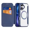 DUXDUCIS Skin X Pro Funda Cartera para Apple iPhone 17 Air con MagSafe y Compartimento para Tarjetas - Azul