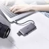 CHOETECH Hub USB-C Multifunción 9 en 1 - 3x USB 3.2 Gen 1, Lector de Tarjetas SD/TF, HDMI 4K 30Hz, VGA Full HD 60Hz, USB-C PD, RJ45 Gigabit Ethernet, Gris (HUB-M15)