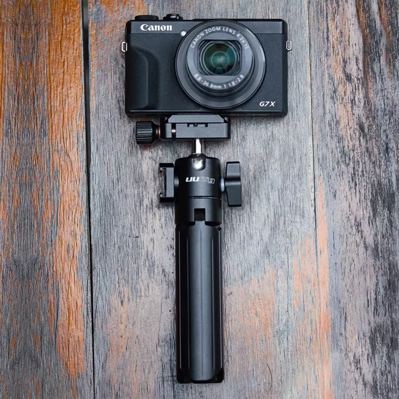ULANZI SB5812 Trípode U-Pod de aleación de aluminio con zapata en frío para cámara y smartphone, negro