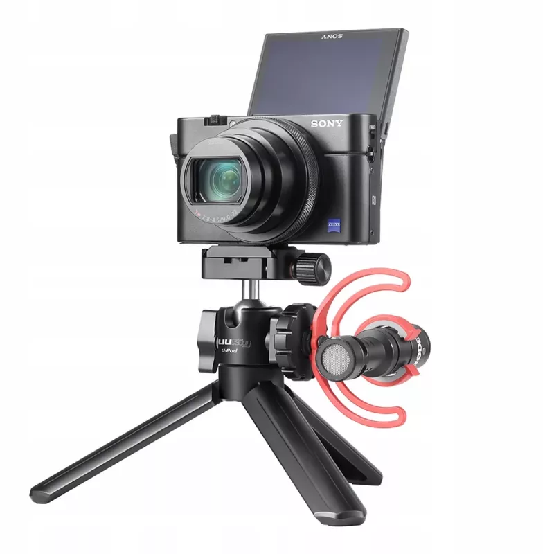 ULANZI SB5812 Trípode U-Pod de aleación de aluminio con zapata en frío para cámara y smartphone, negro