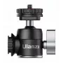 ULANZI U-60 Rótula mini con dos soportes de zapata en frío, rosca de 1/4 inch, aleación de aluminio, capacidad de carga 1,5 kg, negro