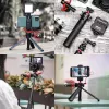 ULANZI MT-16 Mini trípode palo selfie con rótula y zapata en frío, negro