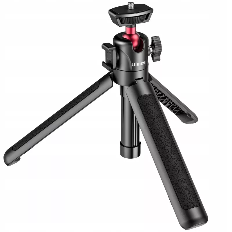 ULANZI MT-16 Mini trípode palo selfie con rótula y zapata en frío, negro