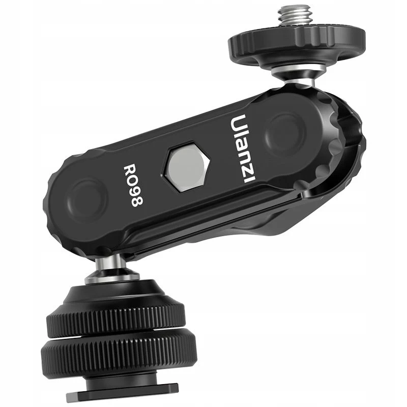 Ulanzi R098 Magic Arm Brazo articulado de doble rótula con tornillo de 1/4 inch y zapata en frío, negro