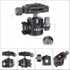Ulanzi U-80L Rótula 3D con placa de liberación rápida Arca-Swiss, carga 20 kg, rotación panorámica 360°, negro