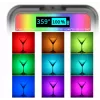 Ulanzi VL49 Luz LED de vídeo RGB, 2500K-9000K, 6W, 2000mAh