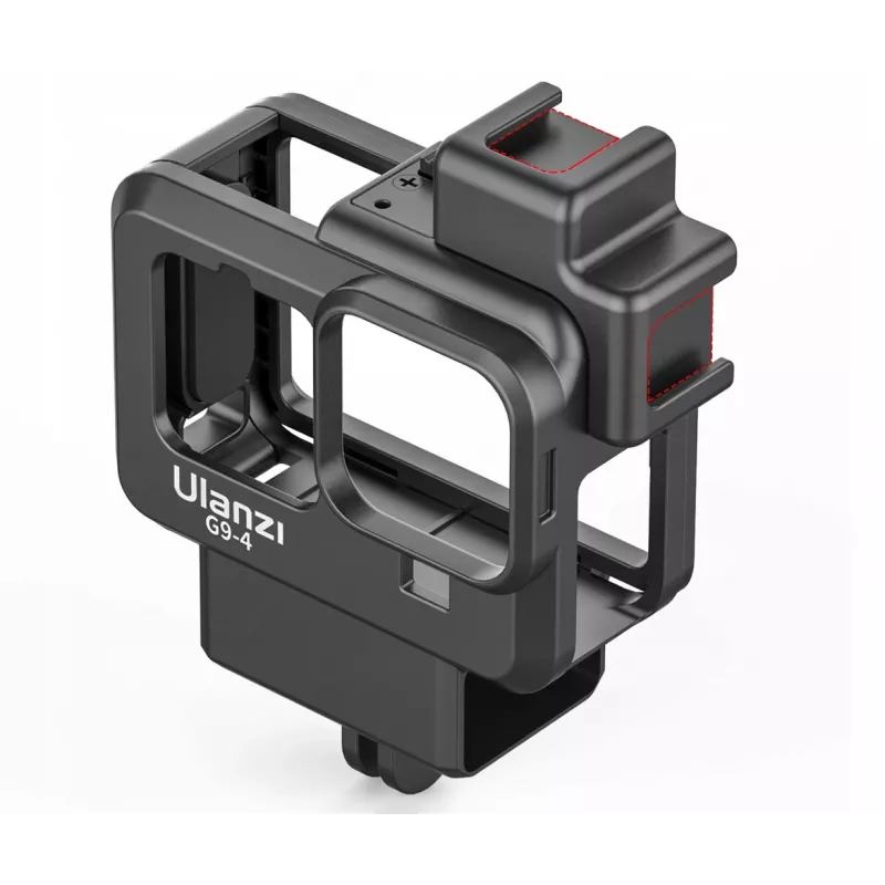 Ulanzi SB6049 soporte de marco + adaptador de micrófono + juego de filtros para GoPro HERO 9/10 Black