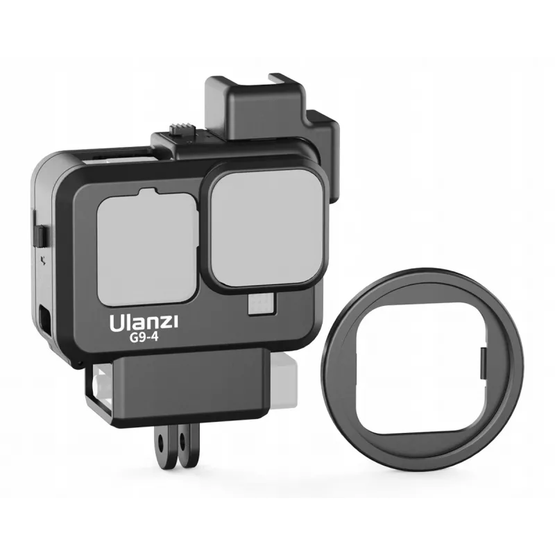 Ulanzi SB6049 soporte de marco + adaptador de micrófono + juego de filtros para GoPro HERO 9/10 Black