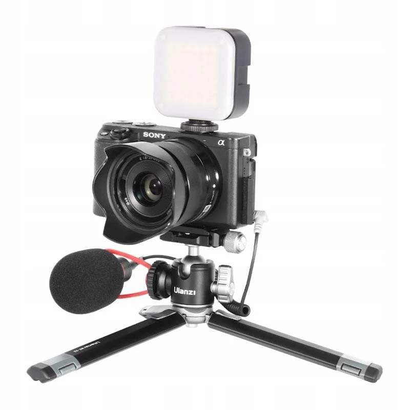 Ulanzi MT-24 Trípode metal Stopka ISO con cabezal basculante 3D - negro