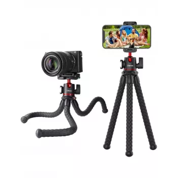 Ulanzi MT-33 Trípode flexible con rótula y soporte para móvil, negro