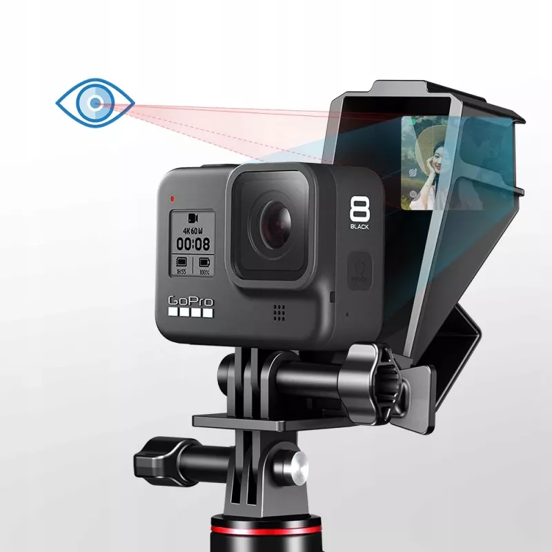 Ulanzi GP-5 Espejo abatible para vlogging con adaptador de zapata en frío
