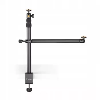 Ulanzi Vijim LS02 soporte de sobremesa con brazo de montaje y 2 rótulas de 360° para vlogging, streaming, fotografía
