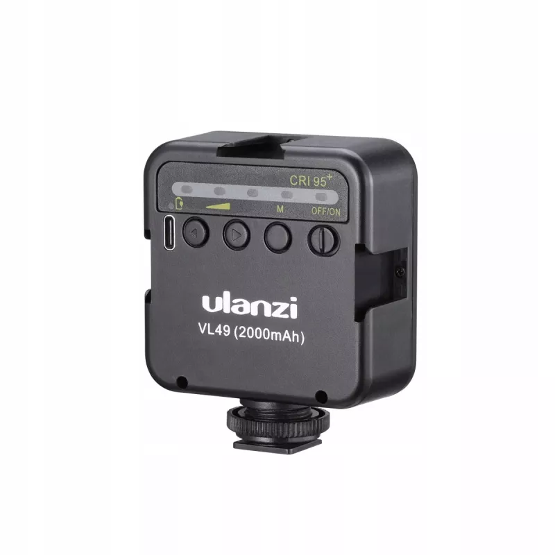 ULANZI VL49 luz de vídeo LED 49 LEDs 2000mAh recargable por USB-C para cámara DSLR, gimbal, smartphone