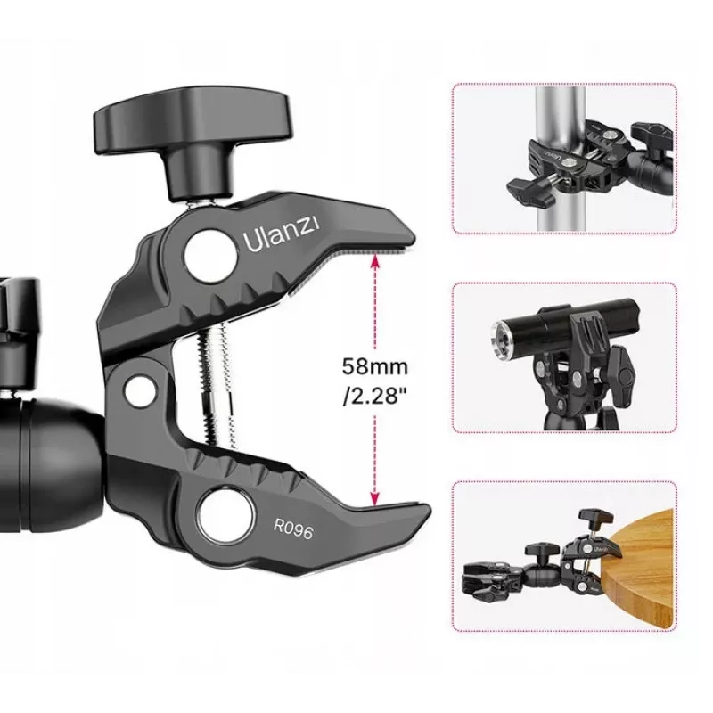 Ulanzi R096 super clamp con brazo mágico
