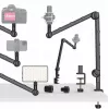 Ulanzi LS25 pinza en C de mesa soporte de estudio para cámara, micrófono, luz LED, negro