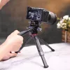 Ulanzi U-190 cabezal fluido panorámico para vídeo con amortiguación por aceite, aleación de aluminio, carga de 5 kg, zapata rápida Arca-Swiss, giro 360°, negro