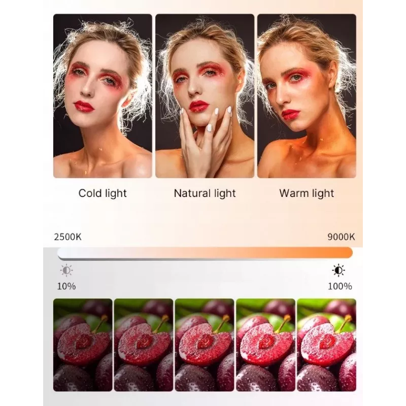 ULANZI PL-01 luz de vídeo LED RGB 150 diodos 4000mAh con fijación magnética y panal