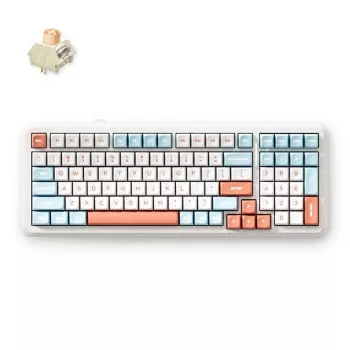 MCHOSE MC-K99V2-3 Teclado mecánico 98 teclas Tri-Mode, Gasket Mount, Hot-Swappable, RGB, 8000mAh, Negro