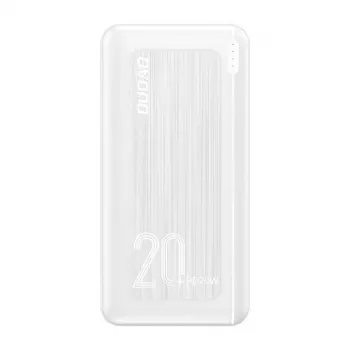 Dudao K12PQ+ Batería externa 20000mAh 20W Blanca