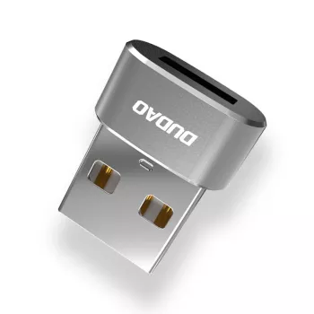 Dudao L16AC Adaptador USB-A a USB-C - Gris espacial