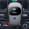 Dudao Soporte para móvil para coche con cargador Qi integrado 15W Gris (F20xs)