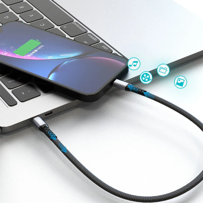 Dudao L10P Cable USB-C a Lightning 20W 0,23m Blanco