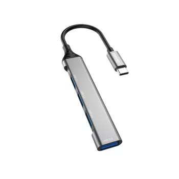 Dudao A16T Hub USB-A 4 puertos USB 2.0 Negro