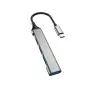 Dudao A16T Hub USB-A 4 puertos USB 2.0 Negro