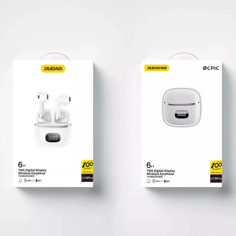 DUDAO U15Pro Upgrade Auriculares True Wireless Blancos