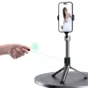 Dudao F18 Palo selfie Bluetooth con trípode 110 cm Negro