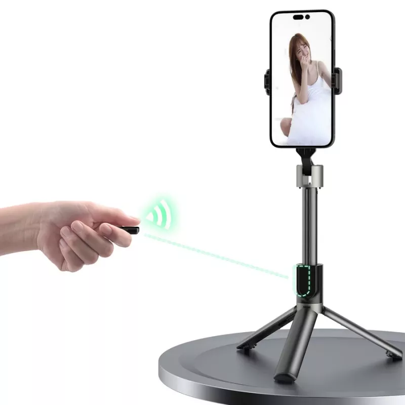 Dudao F18 Palo selfie Bluetooth con trípode 110 cm Negro