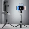 Dudao F18 Palo selfie Bluetooth con trípode 110 cm Negro