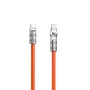 Dudao L24CC Cable en ángulo USB-C a USB-C 120W 1m rotación 180° Naranja