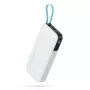 CUKTECH CUKP200NGLLG Batería externa 55W 20000mAh con cable USB-C integrado - Blanca