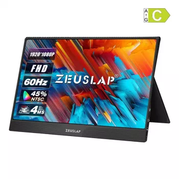 ZEUSLAP Z15ST Monitor Portátil con Pantalla Táctil 15,6