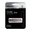 HIKSEMI memoria USB 256 GB E307C U3 Dual USB 3.2 y USB Type-C gris