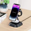 ACEFAST E16 estación de carga inalámbrica 3 en 1 15W para teléfono / auriculares / reloj - negra