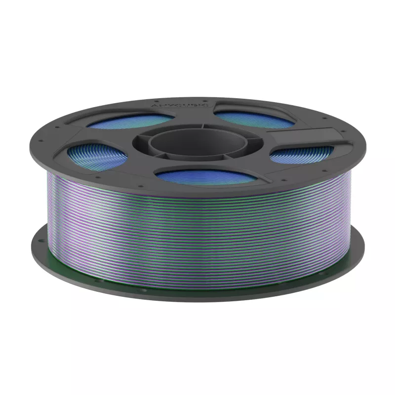 Anycubic PLA Silk Tri-Color Filament 1,75 mm Azul, Verde, Lila AHSC14-103