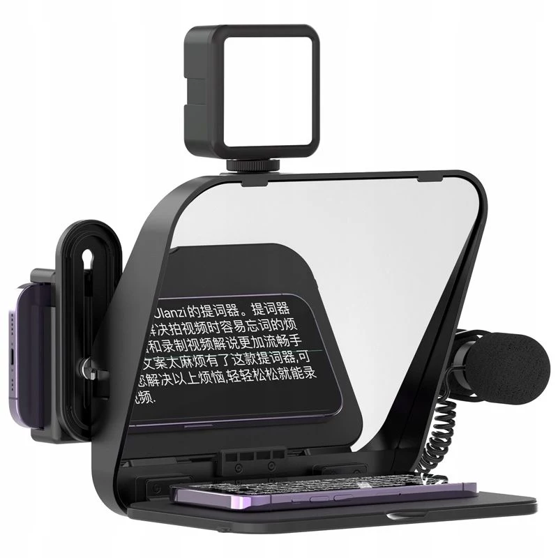 Ulanzi RT02 teleprompter portátil para smartphones, tablets y cámaras
