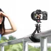 Ulanzi Claw Flexible Tripod Pro con zapata en frío y 3 tornillos de 1/4 de pulgada para cámara, smartphone, action cam