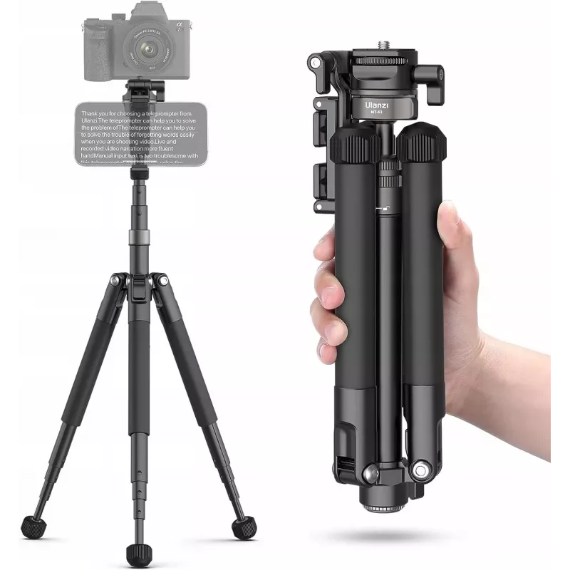 Ulanzi MT-63 trípode profesional + monopié 145 cm vlog con soporte para móvil y teleprompter