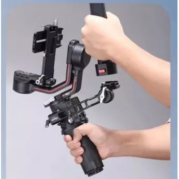 ULANZI NATO Rail Clamp Mount para DJI Ronin RS 2/RS 3/RS 3 Pro/RS 3 Mini - negro