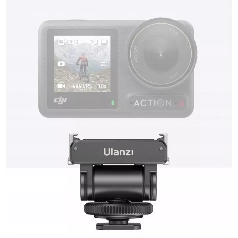 Cabezal adaptador Ulanzi CA22 con tornillo de 1/4 de pulgada para DJI Action 3 / 4