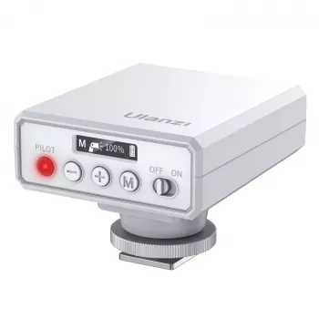 Ulanzi F12 GN12 RGB LED Video Light con adaptador de zapata en frío, 2500K-9000K, 6W, 2000mAh, blanco
